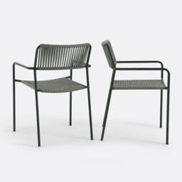 Set of 2 Namy Steel/Rope Garden Armchairs - thumbnail 3