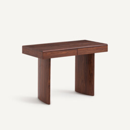 Levenor 2-Drawer Desk in MDF with Rosewood Veneer