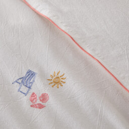 Somero Embroidered Cotton Vintage Duvet Cover - thumbnail 4