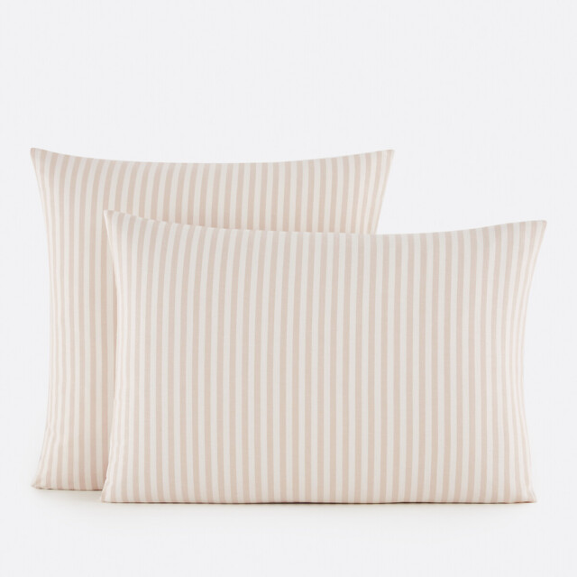 Soizic Beige Cotton Pillowcase - image 1