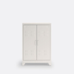 Hiba Low Cabinet with 2 Doors in Steel - thumbnail 2