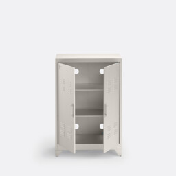 Hiba Low Cabinet with 2 Doors in Steel - thumbnail 4