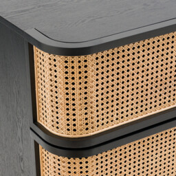 Laora Cane Chest of 6 Drawers - thumbnail 3