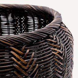 Basket Plant Pot Holder in Woven Rattan Siriti - thumbnail 3