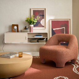 Redag Matt Lacquered Wall-Mounted TV Stand - thumbnail 3