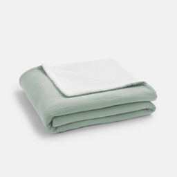 Kumla Fleece & Cotton Muslin Blanket - thumbnail 2