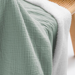 Kumla Fleece & Cotton Muslin Blanket - thumbnail 3