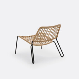 Masix Woven Cord Low Garden Chair - thumbnail 4