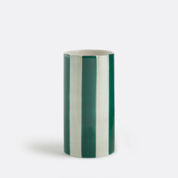 Jaoma Striped Ceramic Vase Height 18cm - thumbnail 1