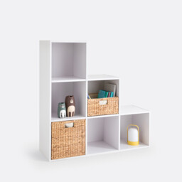 Diny 6-Compartment Stepped Storage Unit
