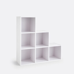 Diny 6-Compartment Stepped Storage Unit - thumbnail 3