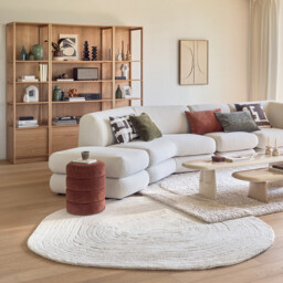 Ostia Pebble-Shaped Wool Rug - thumbnail 2