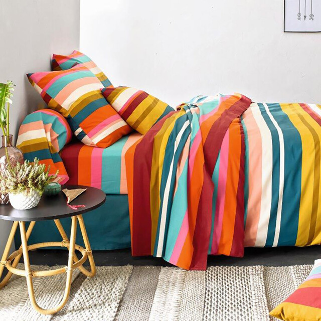 Paraiso Striped Cotton Duvet Cover