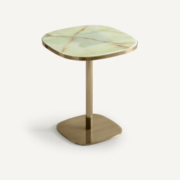 Lixfeld 60cm Diameter Jade & Metal Bistro Table (Seats 2) - thumbnail 1
