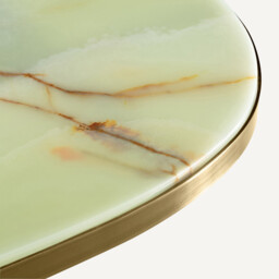 Lixfeld 60cm Diameter Jade & Metal Bistro Table (Seats 2) - thumbnail 2