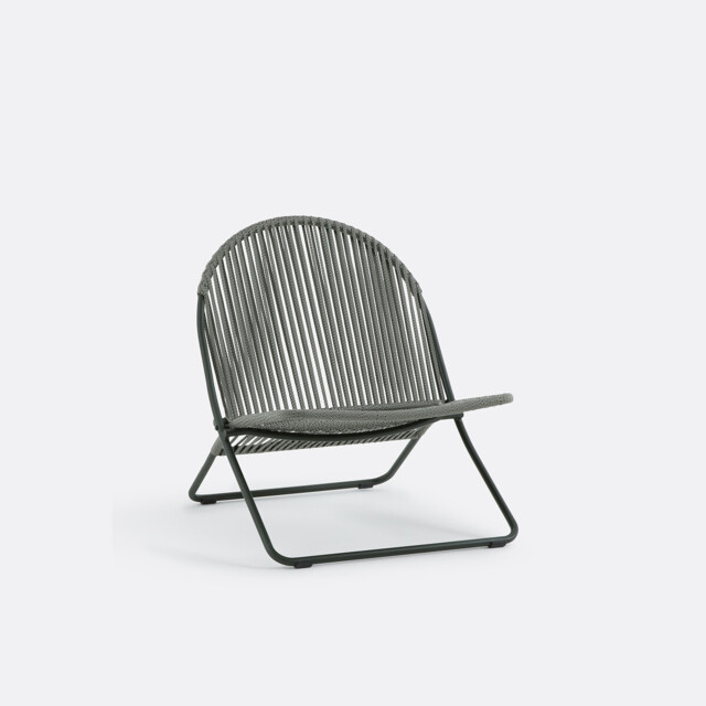 Tula Braided Rope Low Garden Chair - image 1