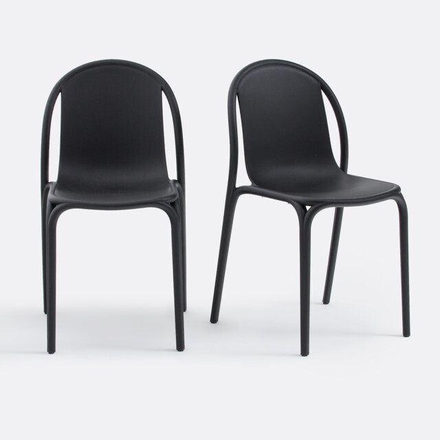 Set of 2 Polypropylene Garden Chairs, Brooklyn - image 1