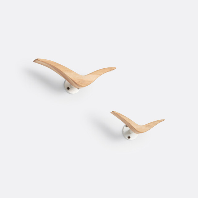 Set of 2 Bird-Shaped Wall Hooks - image 1
