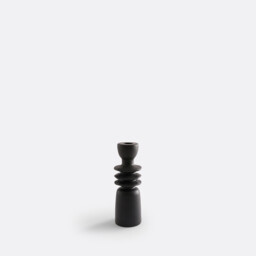 Greta 18cm High Ceramic Candlestick - thumbnail 1