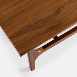 Larsen Walnut and Walnut Veneer Coffee Table - thumbnail 4