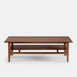 Larsen Walnut and Walnut Veneer Coffee Table - thumbnail 3