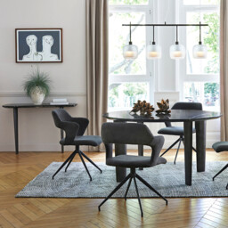 Dolmena Marble & Metal Console Table - thumbnail 2