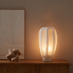 Halkide Hexagonal Frosted and Opaque Glass Lamp