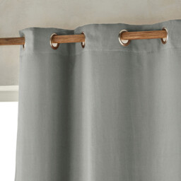 Private Washed Linen Single Lined Blackout Eyelet Curtain - thumbnail 2