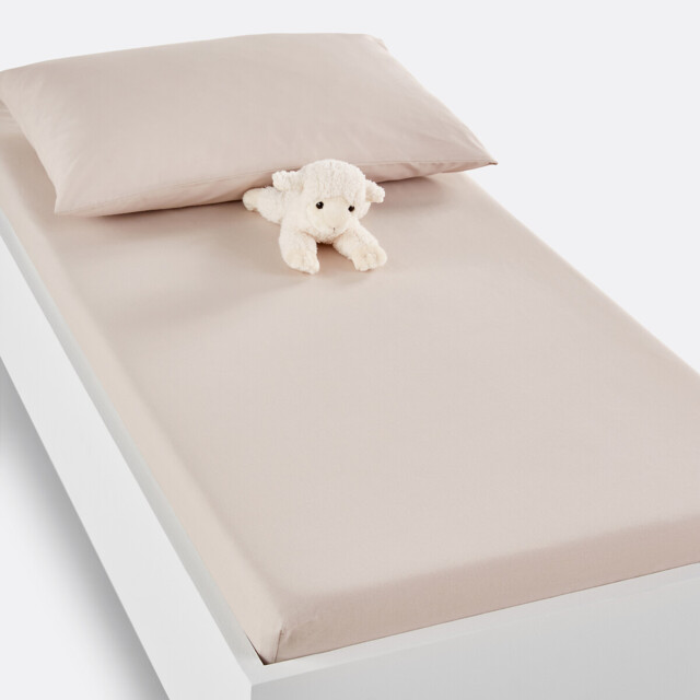 Scenario Cot Fitted Sheet in Plain Cotton - image 1