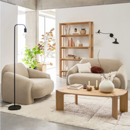 Elmo 5-Shelf Bookcase in Solid Oak - thumbnail 2