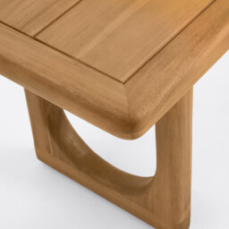 Douve Solid Acacia Outdoor Dining Bench - thumbnail 4