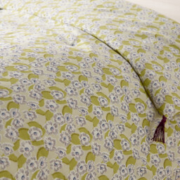 Malko Floral Print Cotton Voile Quilted Quilt - thumbnail 4