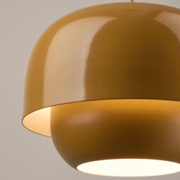 Hanging Lamp in Coloured Iron Ø21.4cm Kinoko - thumbnail 3