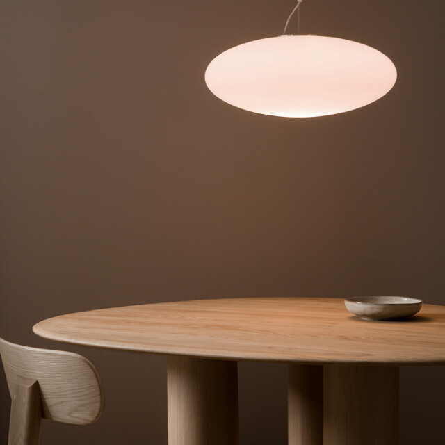 Raeyes Oval Frosted Glass Ceiling Light - image 1