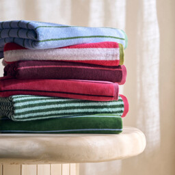 Dani Striped Two-Tone 500g Maxi Terry Bath Towel - thumbnail 3