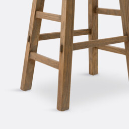 Asayo Bar Stool in Solid Elm, H75 cm - thumbnail 4