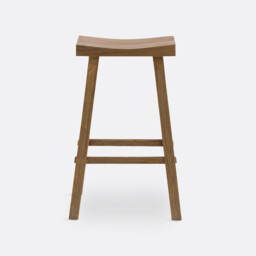 Asayo Bar Stool in Solid Elm, H75 cm - thumbnail 2