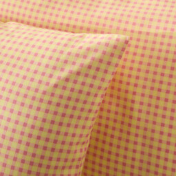 Lesia Checked 30% Recycled Cotton Duvet Cover Set with Square Pillowcase - thumbnail 4