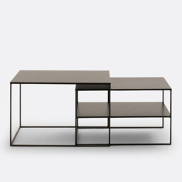 Set of 2 Miva Metal and Steel Nesting Tables - thumbnail 4