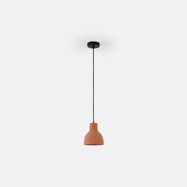 Arida 16cm Diameter Terracotta Concrete Ceiling Light - image 1
