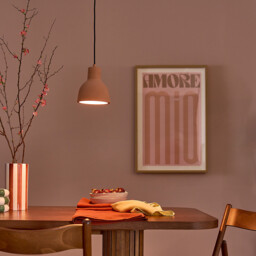 Arida 16cm Diameter Terracotta Concrete Ceiling Light - thumbnail 3