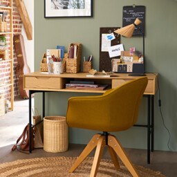 Noyeto Wood & Metal Desk - thumbnail 2