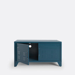 Hiba 2-Door Metal Low Sideboard - thumbnail 3