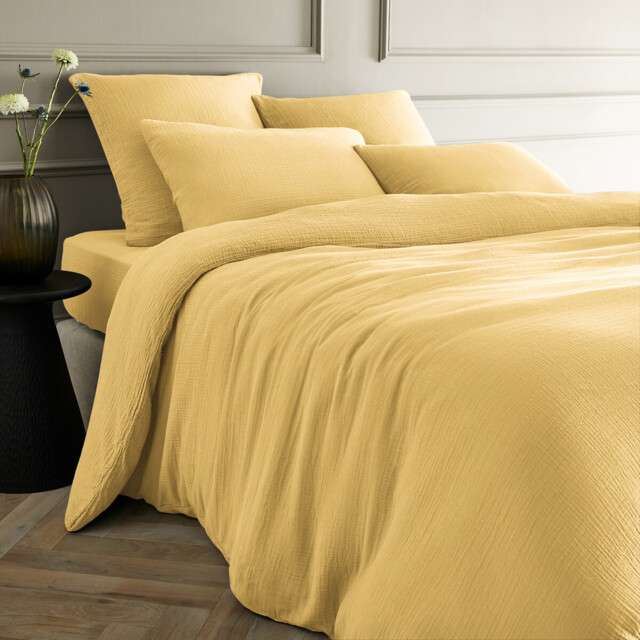 Yafa Organic Cotton Muslin Duvet Cover - image 1