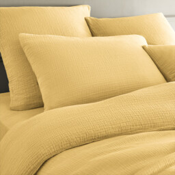 Yafa Organic Cotton Muslin Duvet Cover - thumbnail 2