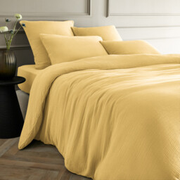 Yafa Organic Cotton Muslin Duvet Cover - thumbnail 1