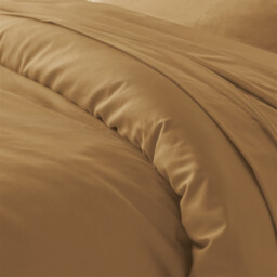 Scénario Plain 100% Cotton Zipped Duvet Cover - thumbnail 4