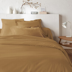 Scénario Plain 100% Cotton Zipped Duvet Cover