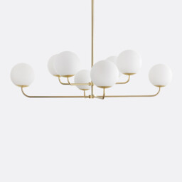 Moricio Opaline & Brass Ceiling Light - thumbnail 1