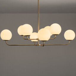 Moricio Opaline & Brass Ceiling Light - thumbnail 3